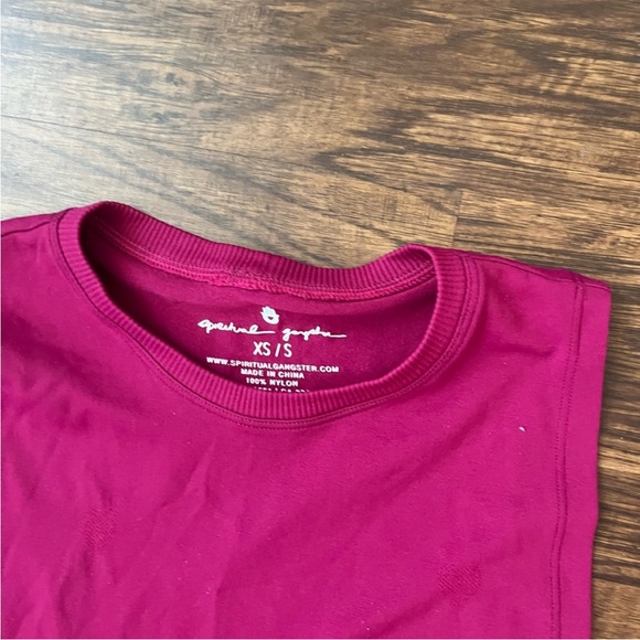 Spiritual Gangster Active Flow Tank Top size xs small magenta NWT - Picture 2 of 6